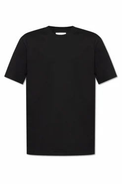 JIL SANDER BLACK Round neck T-shirt