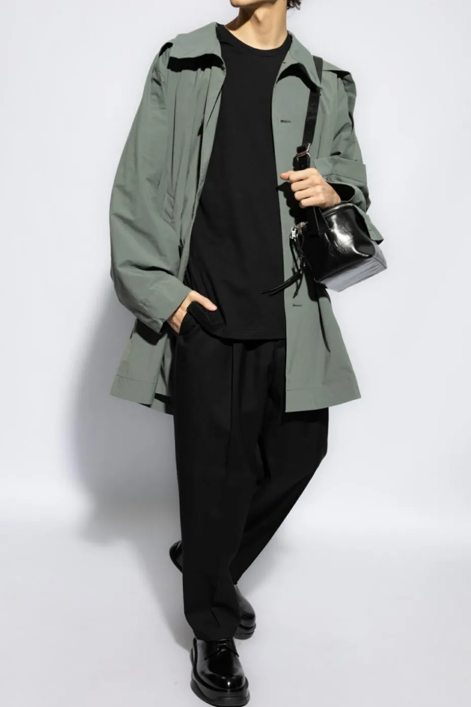 JIL SANDER BLACK Round neck T-shirt