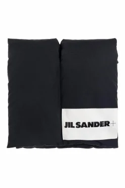JIL SANDER+ BLACK Scarf with logo
