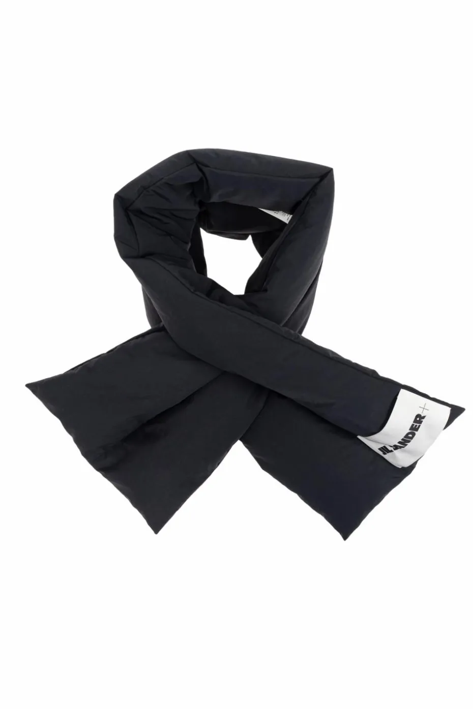 JIL SANDER+ BLACK Scarf with logo
