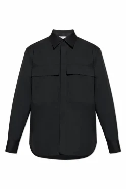 JIL SANDER BLACK Shirt with pockets