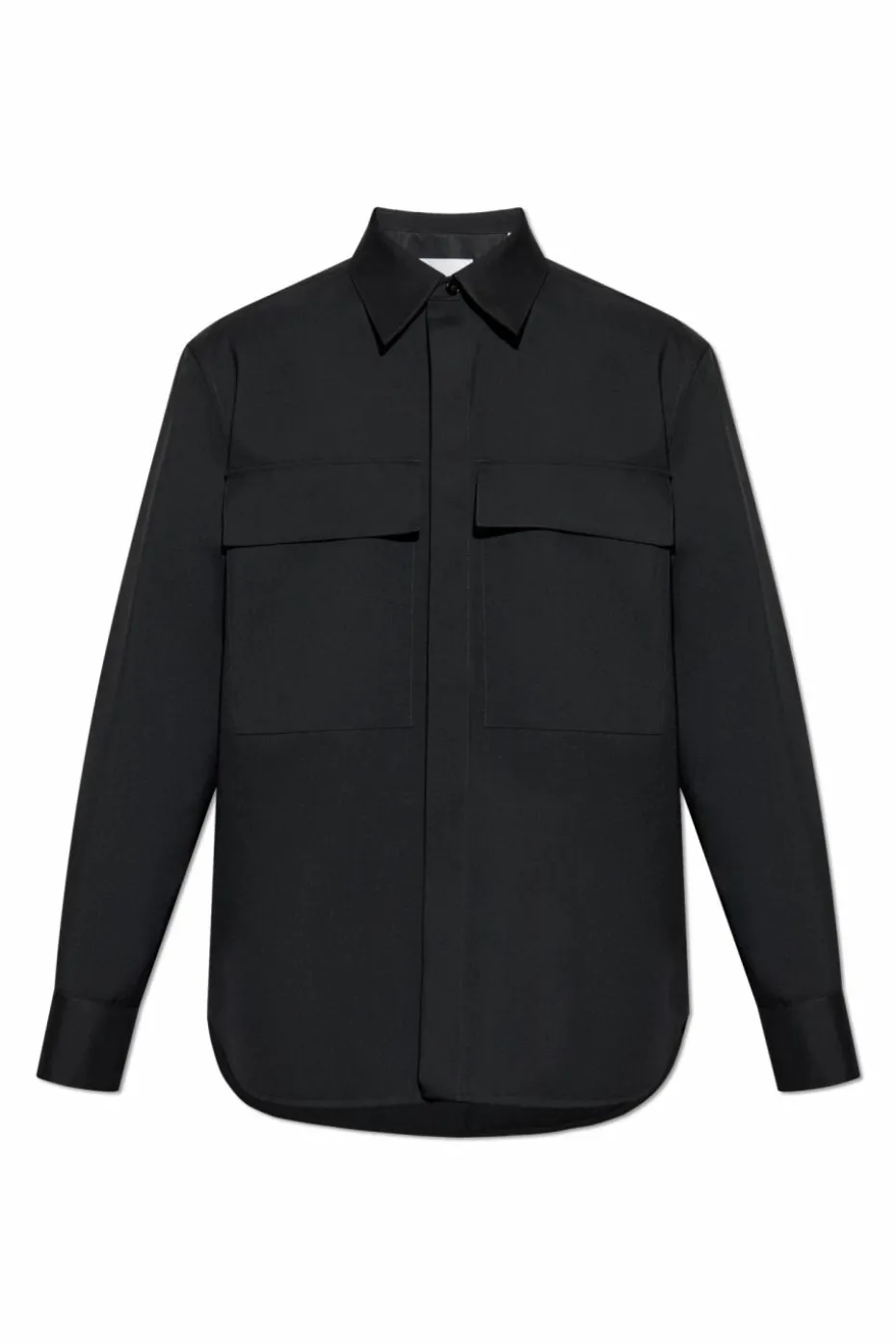 JIL SANDER BLACK Shirt with pockets