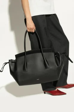 JIL SANDER BLACK Shopper bag