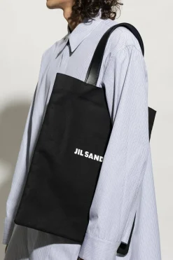 JIL SANDER BLACK Shopper bag