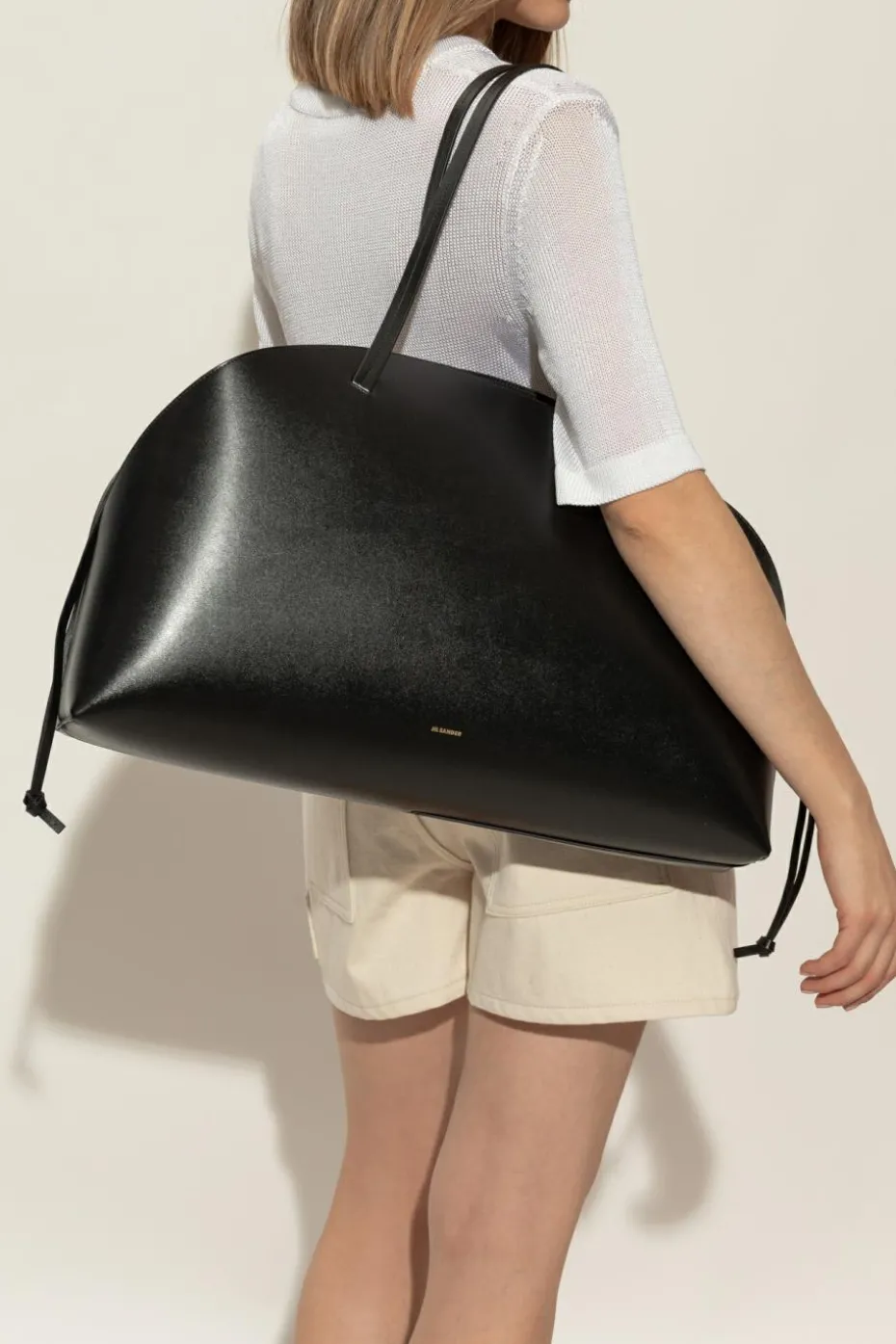 JIL SANDER BLACK Shopper' bag