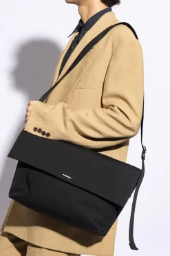 JIL SANDER+ BLACK Shoulder bag with logo