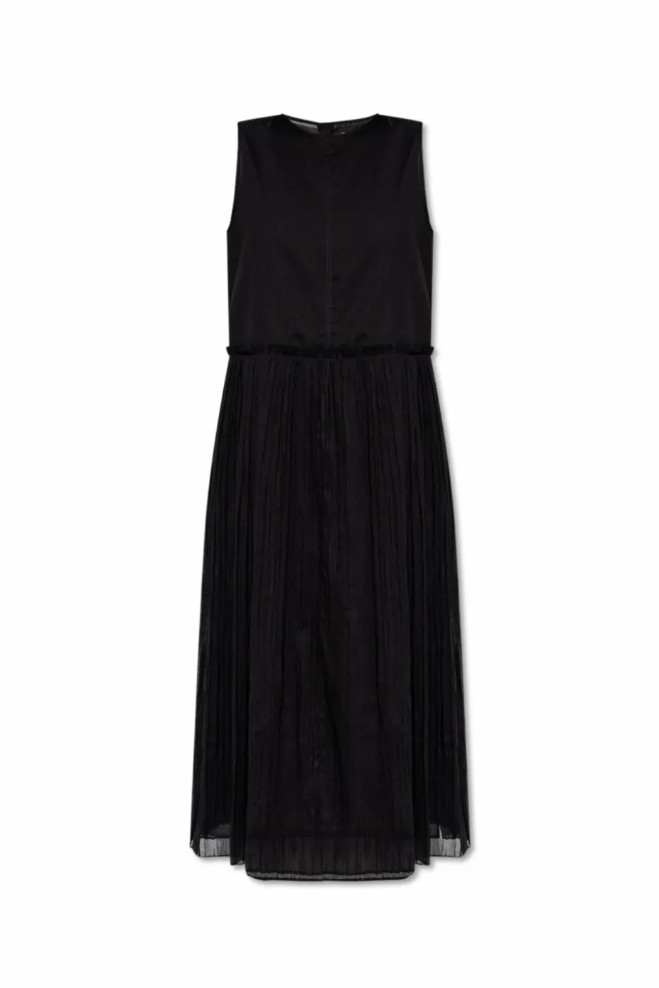 JIL SANDER BLACK Sleeveless dress