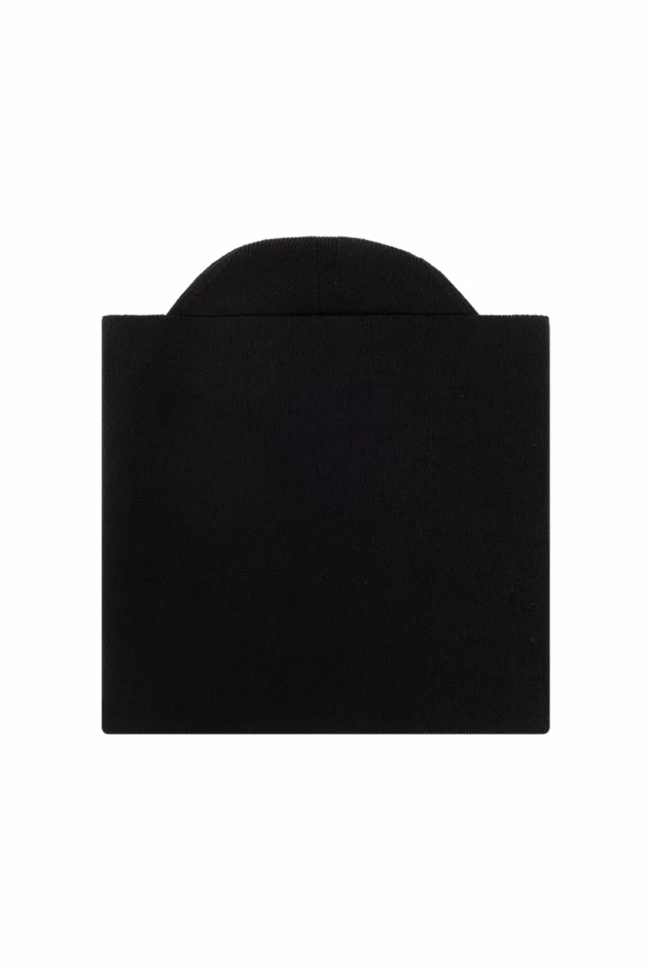 JIL SANDER BLACK Striped beanie