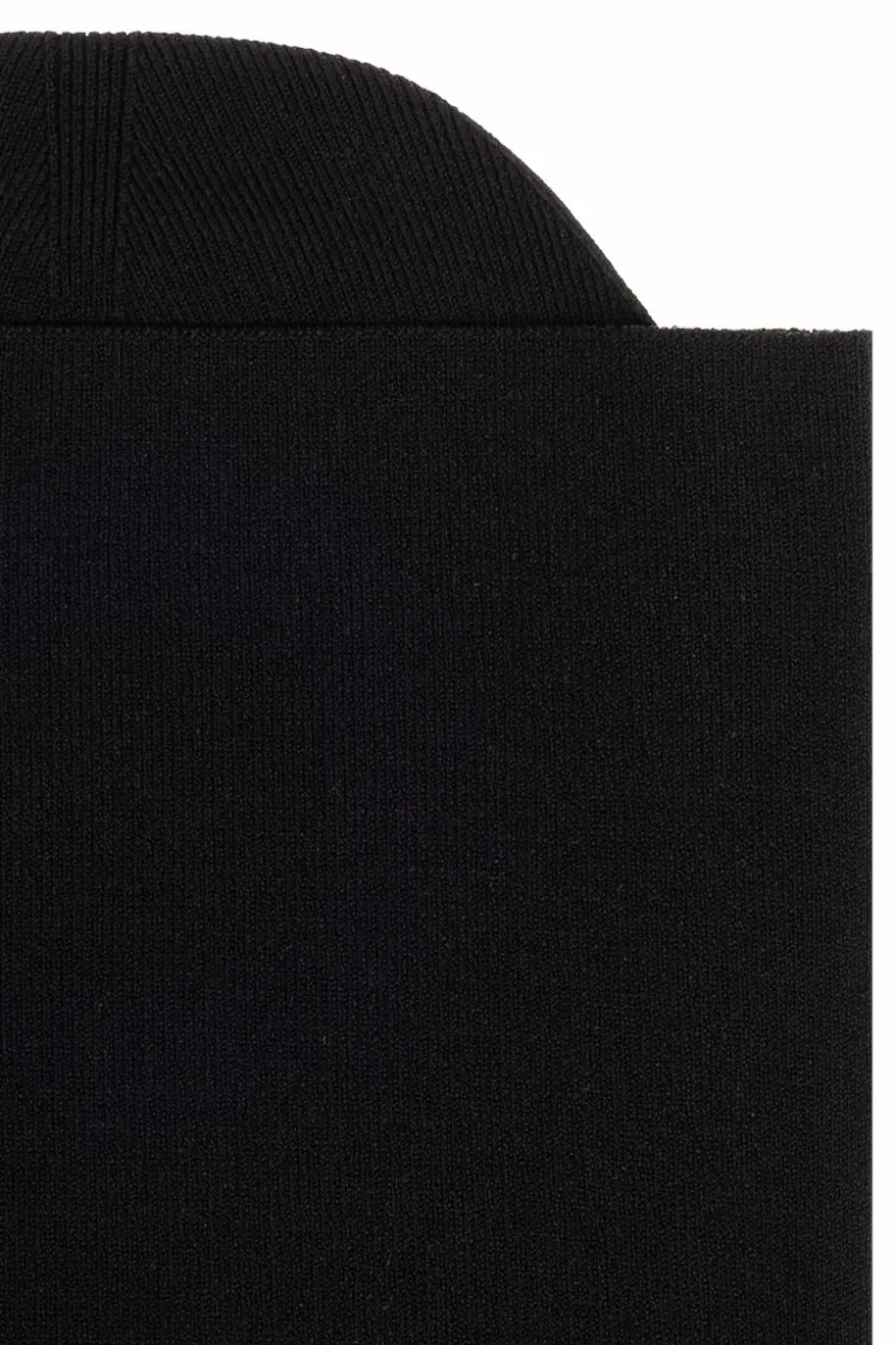 JIL SANDER BLACK Striped beanie