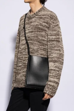 JIL SANDER BLACK ‘Tangle Medium’ shoulder bag