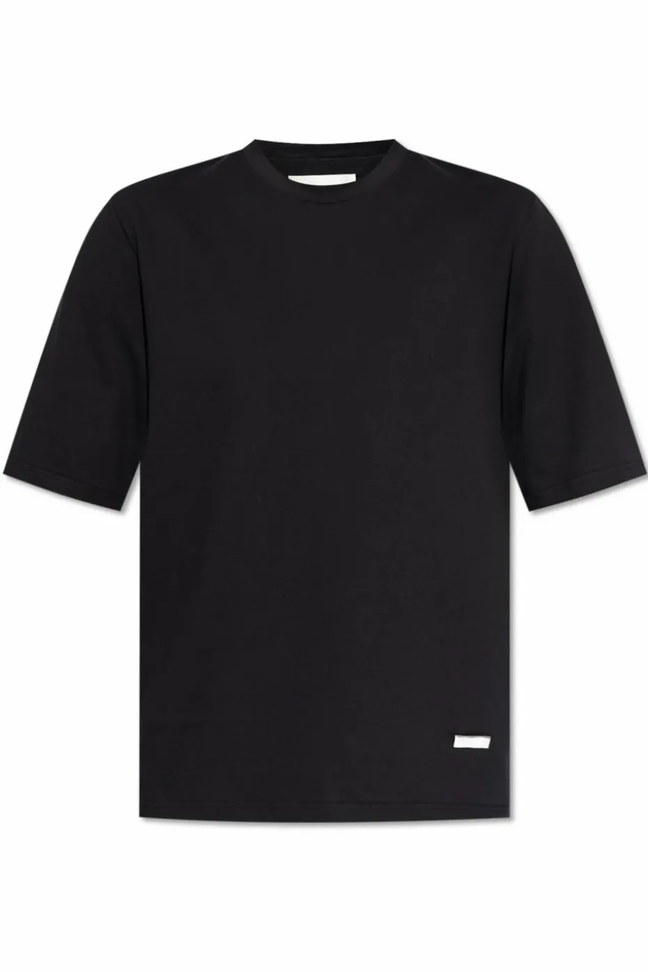 JIL SANDER BLACK T-shirt with logo