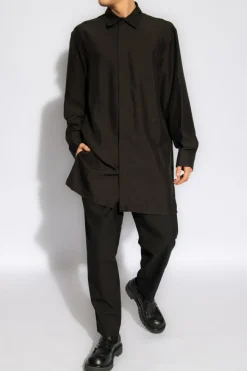 JIL SANDER BLACK ‘Tuesday PM’ relaxed-fitting shirt