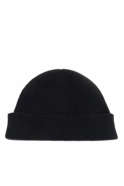 JIL SANDER+ BLACK Wool beanie