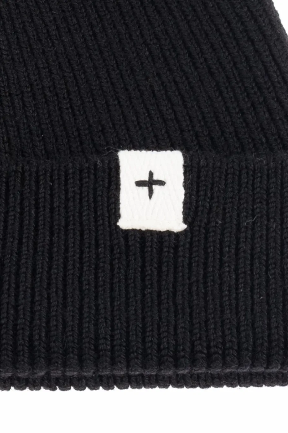 JIL SANDER+ BLACK Wool beanie