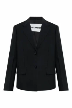 JIL SANDER BLACK Wool blazer