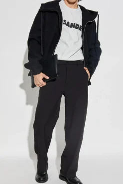 JIL SANDER BLACK Wool jacket