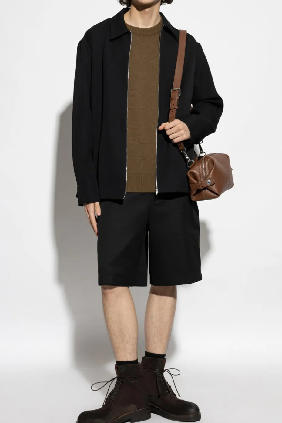 JIL SANDER BLACK Wool jacket