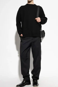 JIL SANDER BLACK Wool sweater
