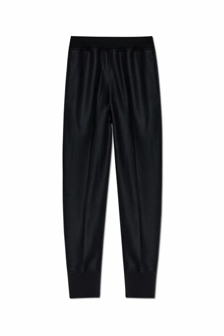 JIL SANDER BLACK Wool trousers