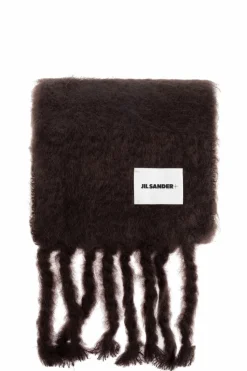 JIL SANDER+ BROWN Mohair scarf