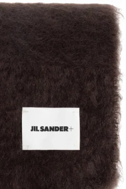 JIL SANDER+ BROWN Mohair scarf