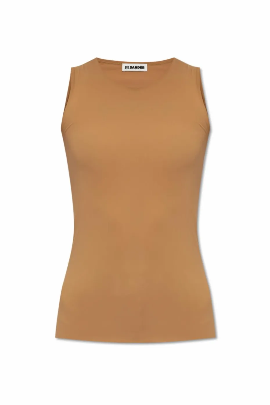 JIL SANDER BROWN Sleeveless Top