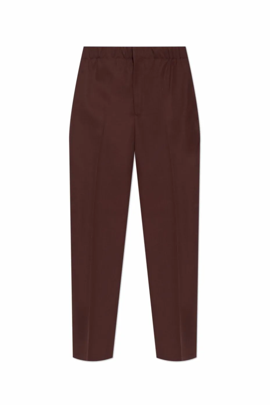 JIL SANDER BROWN Wool pants