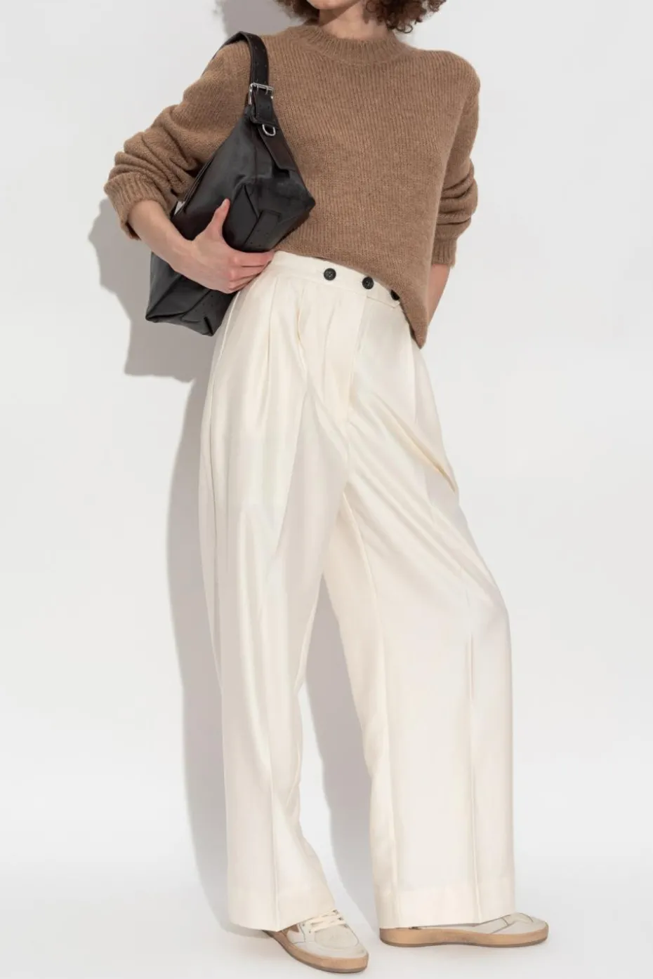 JIL SANDER+ BROWN Wool sweater