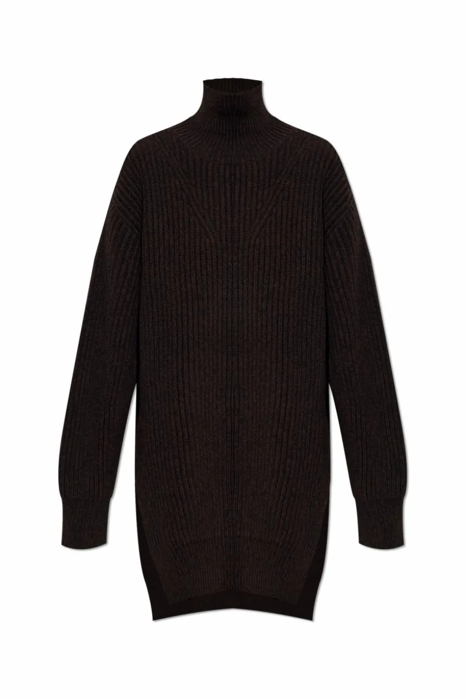 JIL SANDER BROWN Wool turtleneck
