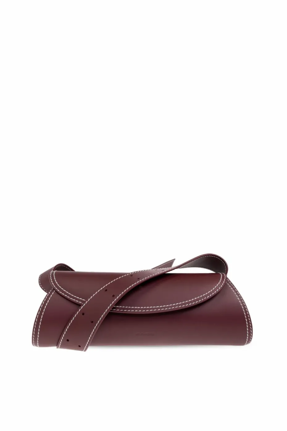JIL SANDER BURGUNDY Shoulder bag ‘Canollo Small’