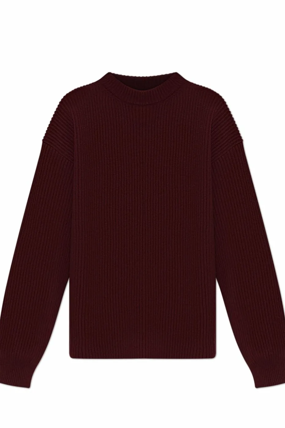 JIL SANDER BURGUNDY Wool sweater