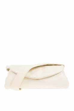 JIL SANDER cream āCannolo Smallā shoulder bag