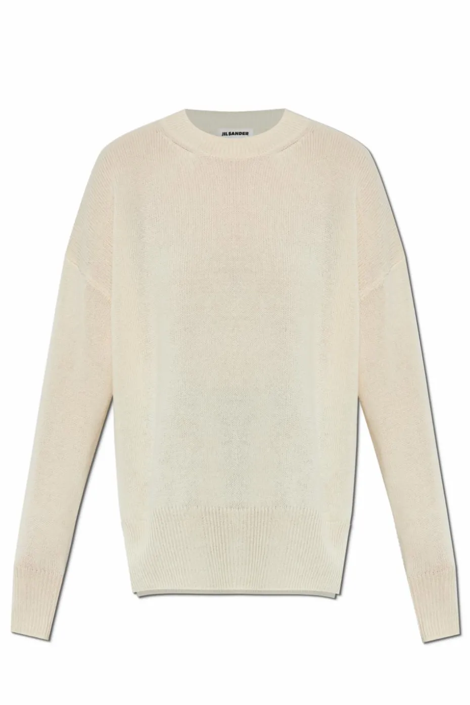 JIL SANDER cream Cashmere sweater
