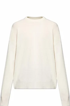 JIL SANDER cream Cashmere sweater