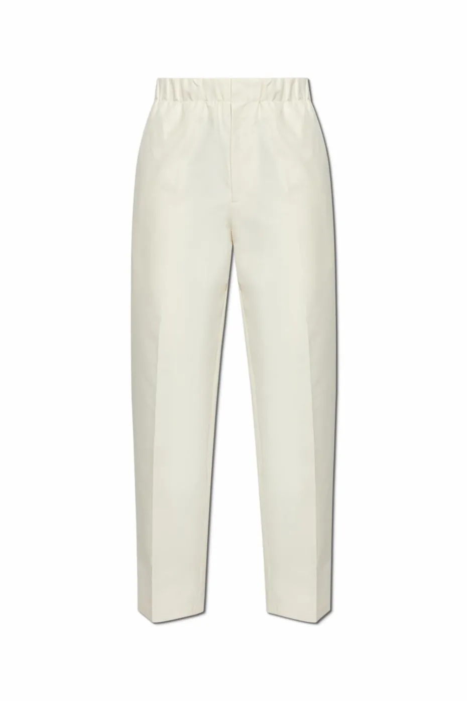 JIL SANDER cream Creased pants