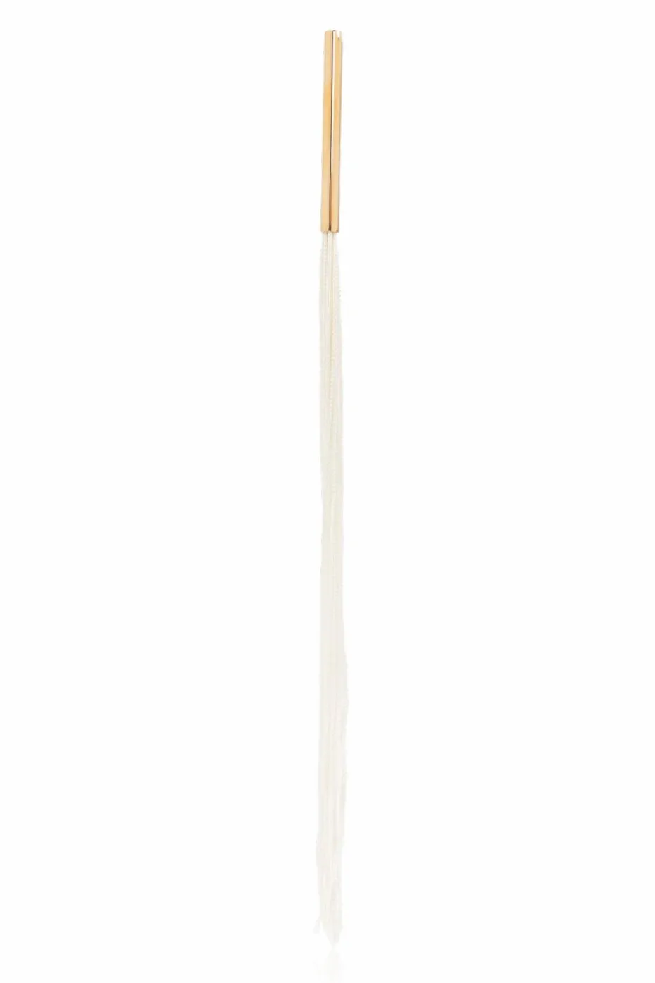 JIL SANDER cream Earrings with long tassels