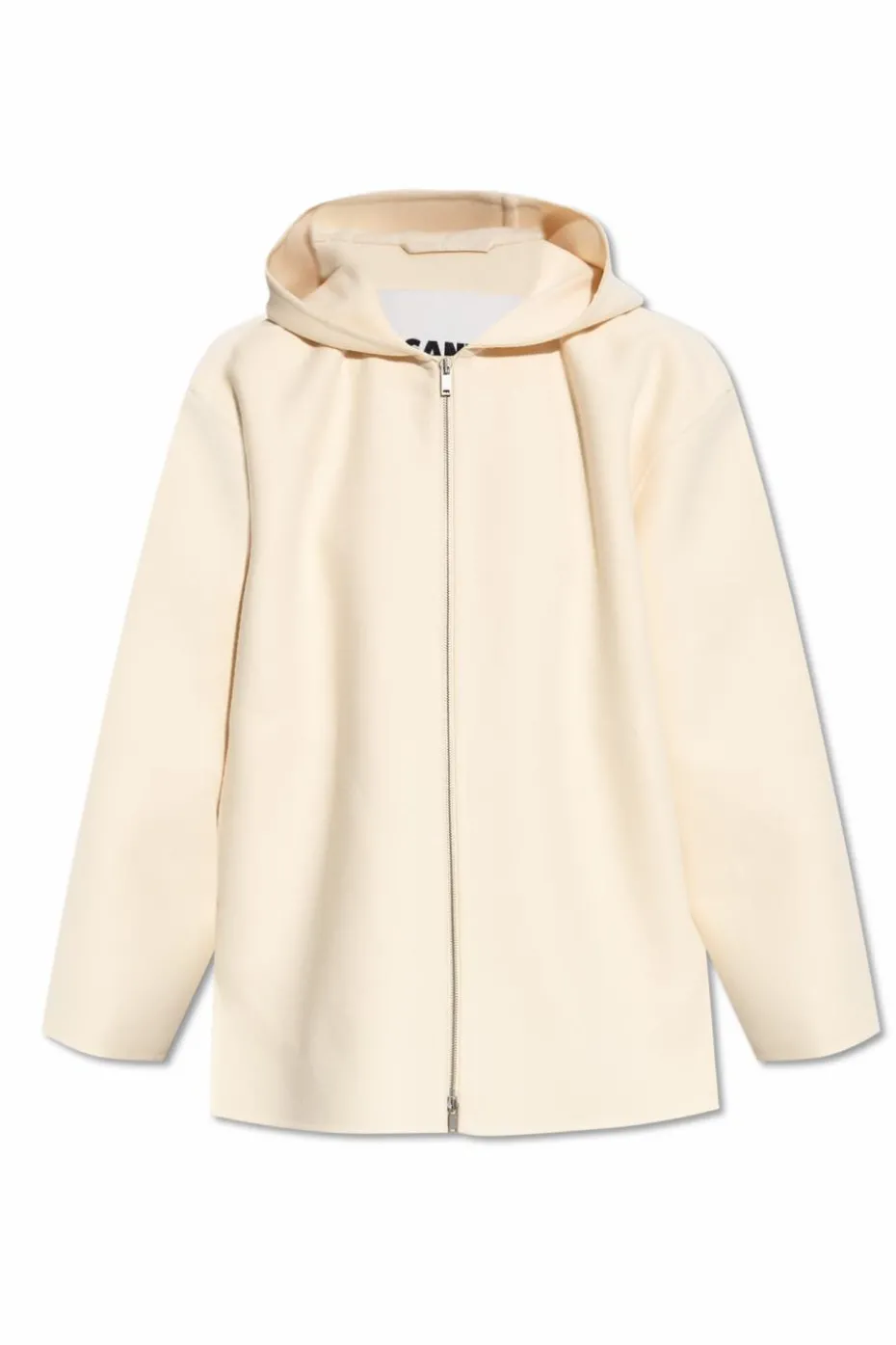 JIL SANDER cream Jacket with hood