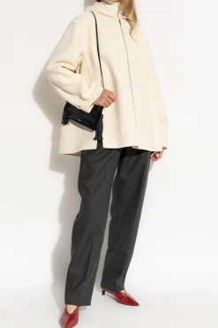 JIL SANDER cream Jacket with hood