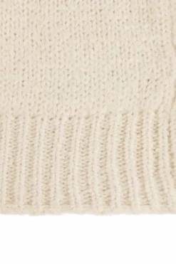 JIL SANDER+ cream Mohair scarf