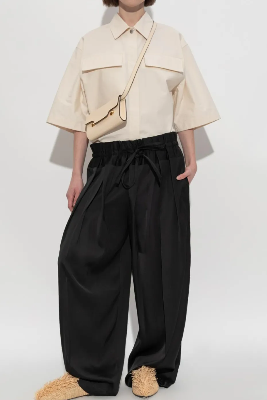 JIL SANDER+ cream Shirt with pockets