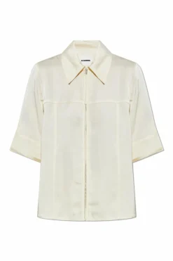JIL SANDER cream Short sleeve shirt