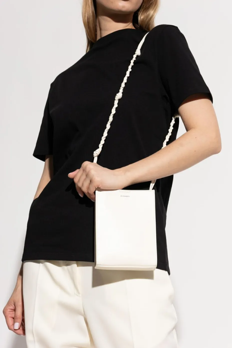 JIL SANDER cream Shoulder bag