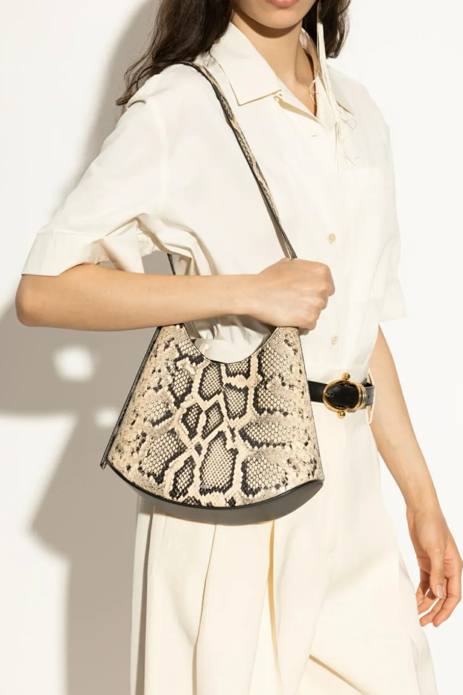 JIL SANDER cream Shoulder bag Eldorado Small