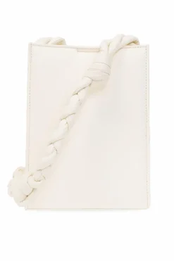 JIL SANDER cream Shoulder bag with logo