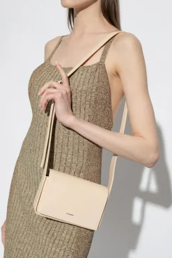 JIL SANDER cream ‘Sling Small’ shoulder bag