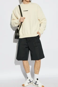 JIL SANDER+ cream Sweatshirt with logo