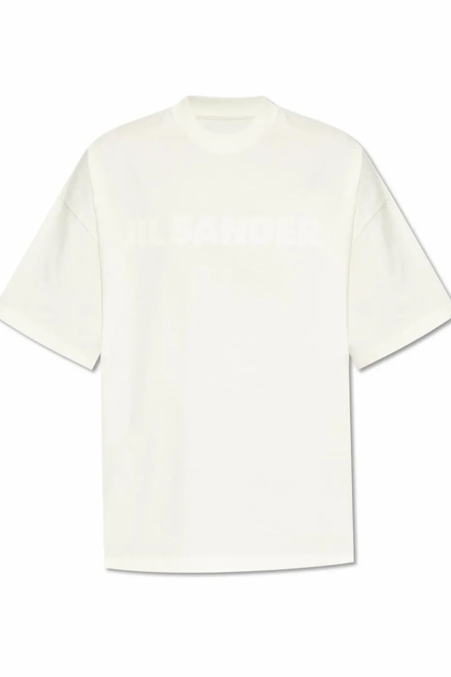 JIL SANDER cream T-shirt with logo
