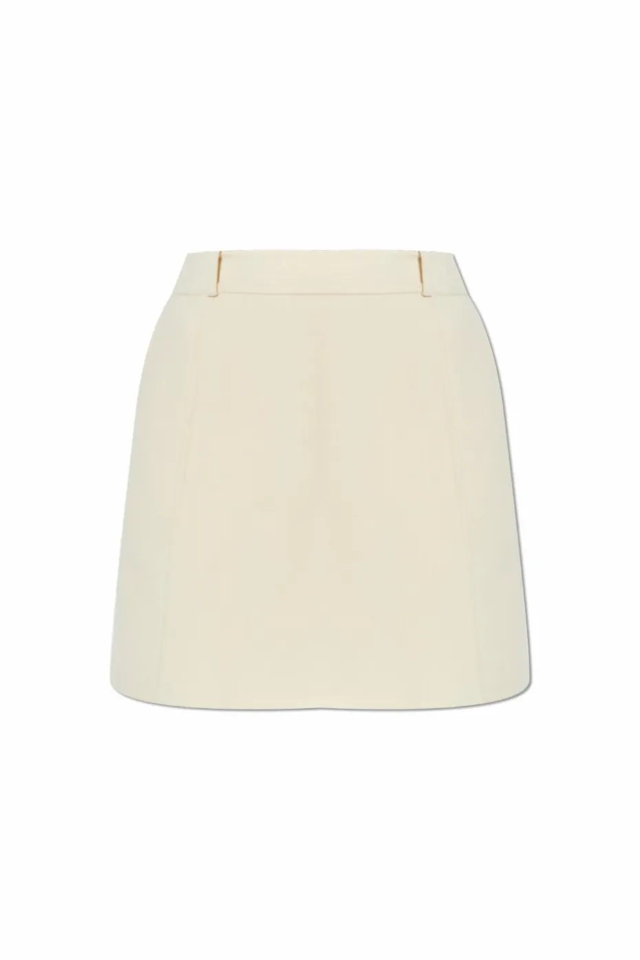 JIL SANDER cream Wool skirt