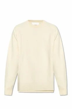 JIL SANDER cream Wool sweater