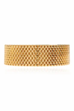 JIL SANDER GOLD Brass bracelet